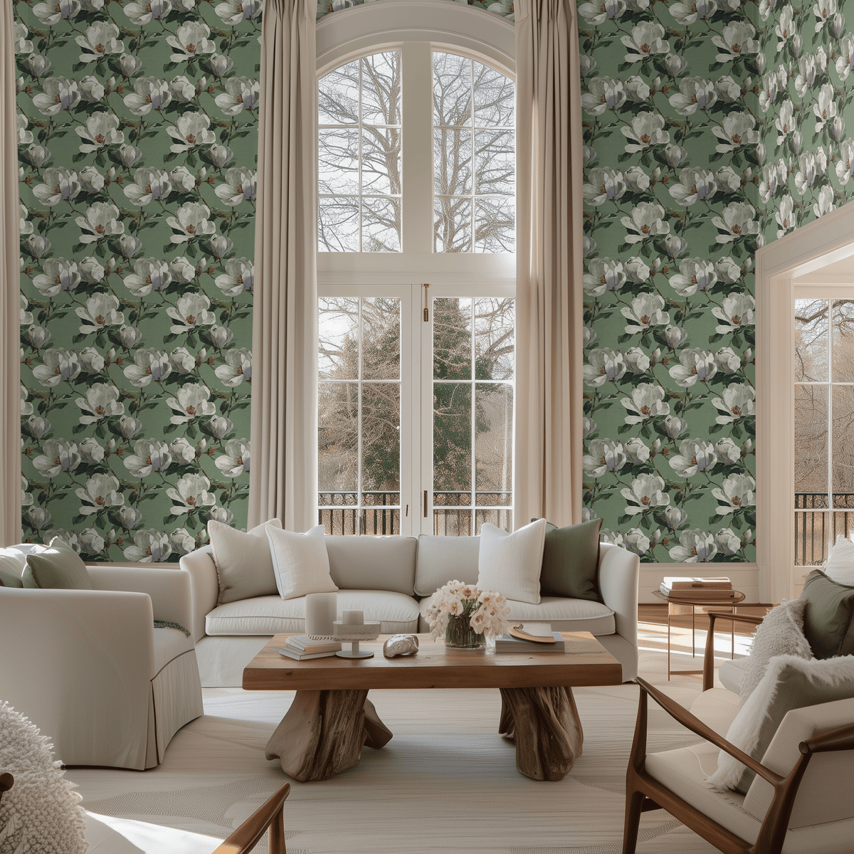Magnoila Lane Wallpaper - Painted Paper