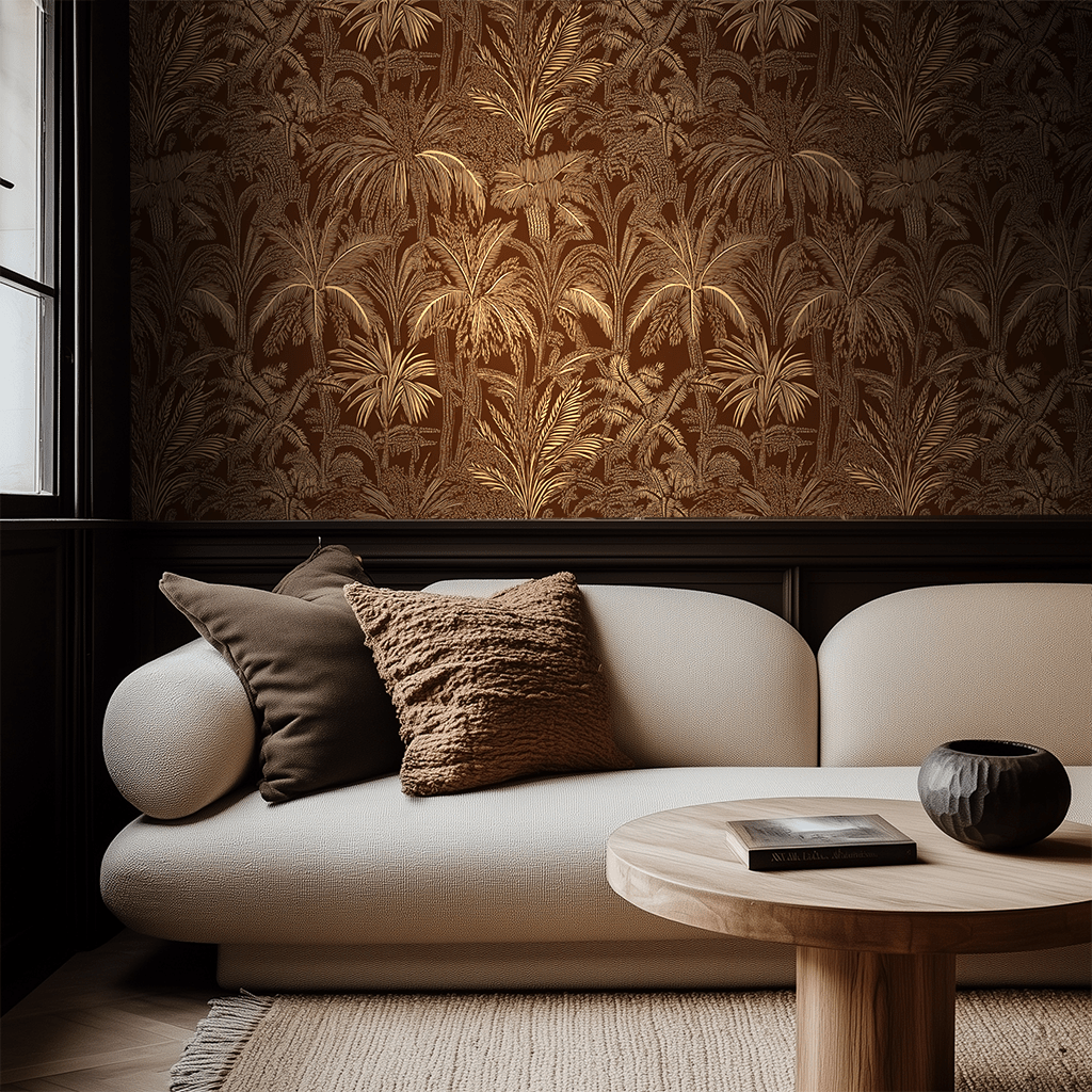 Mahogany Wallpaper - Painted Paper