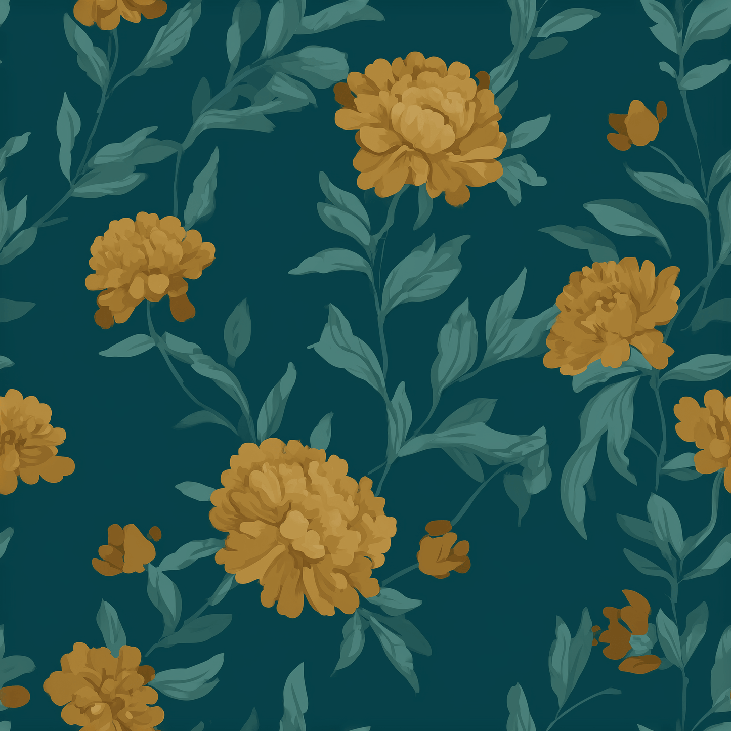 Marigold Manor Wallpaper - Painted Paper