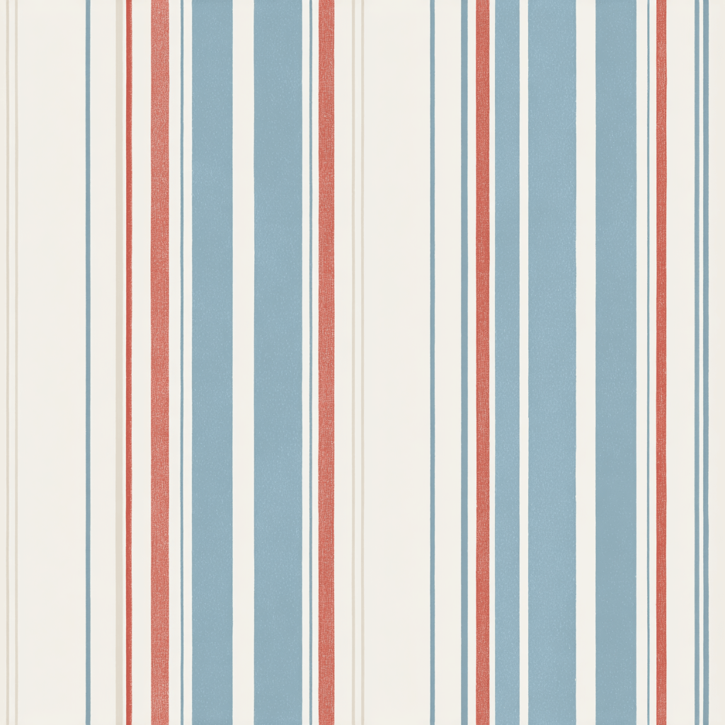 Mariner Stripe Wallpaper - Painted Paper