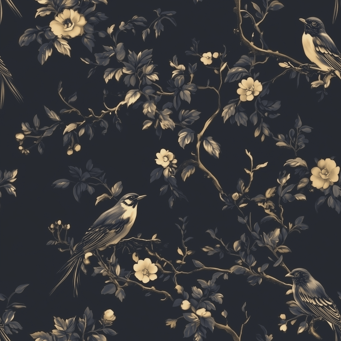 Nocturne & Nest Wallpaper - Painted Paper
