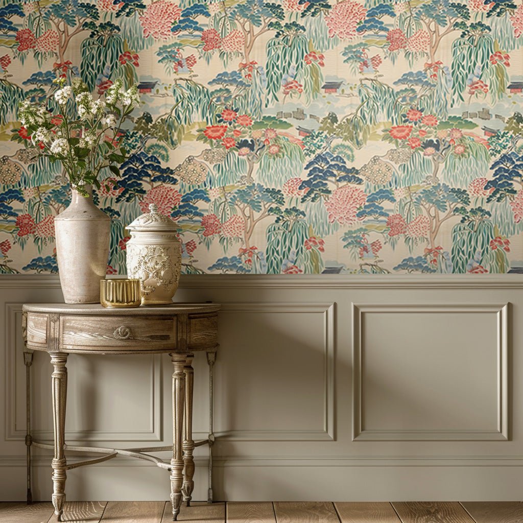 Nostalgic Garden 1 Wallpaper - Painted Paper