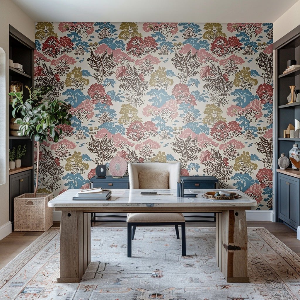 Nostalgic Garden 2 Wallpaper - Painted Paper