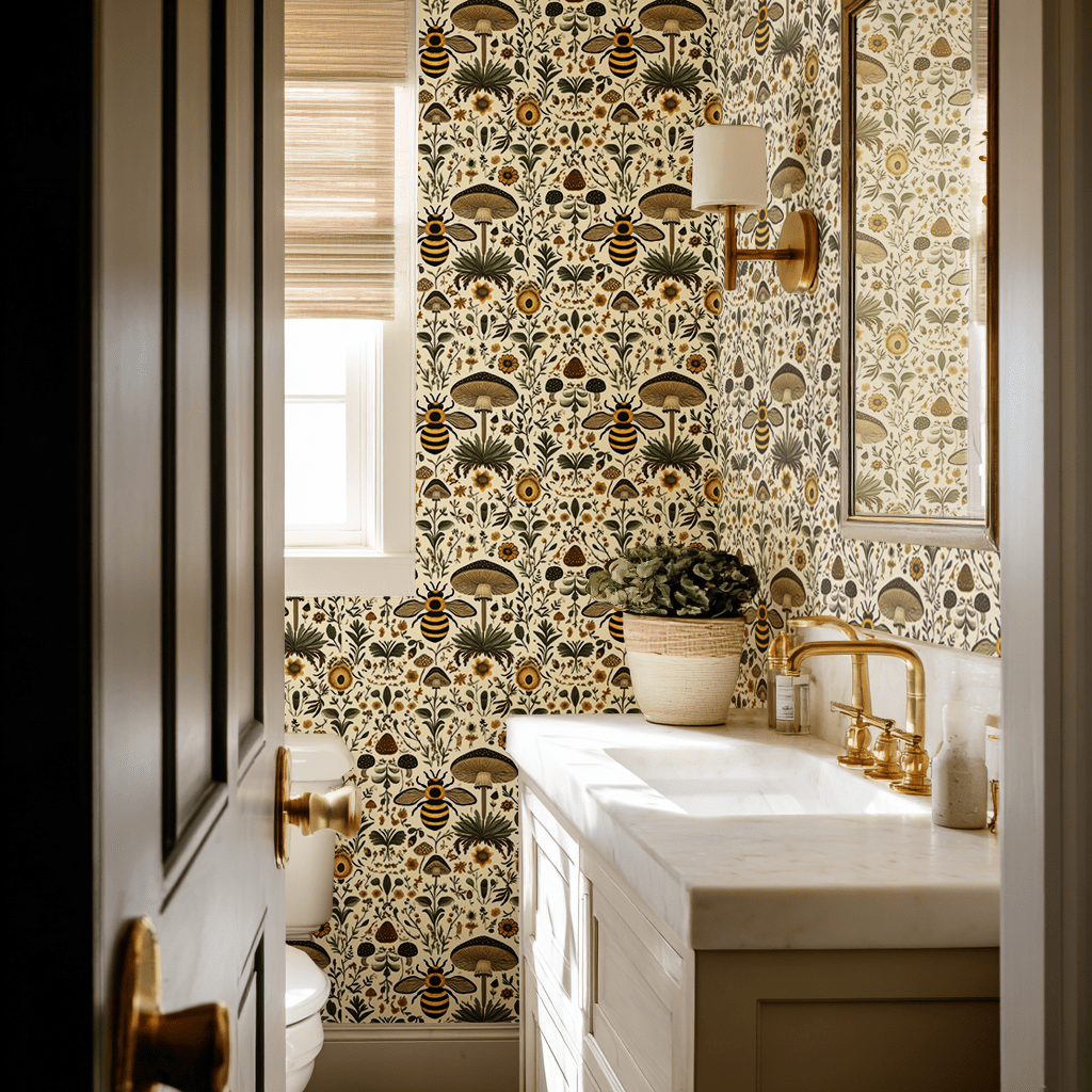 Oleander Wallpaper - Painted Paper
