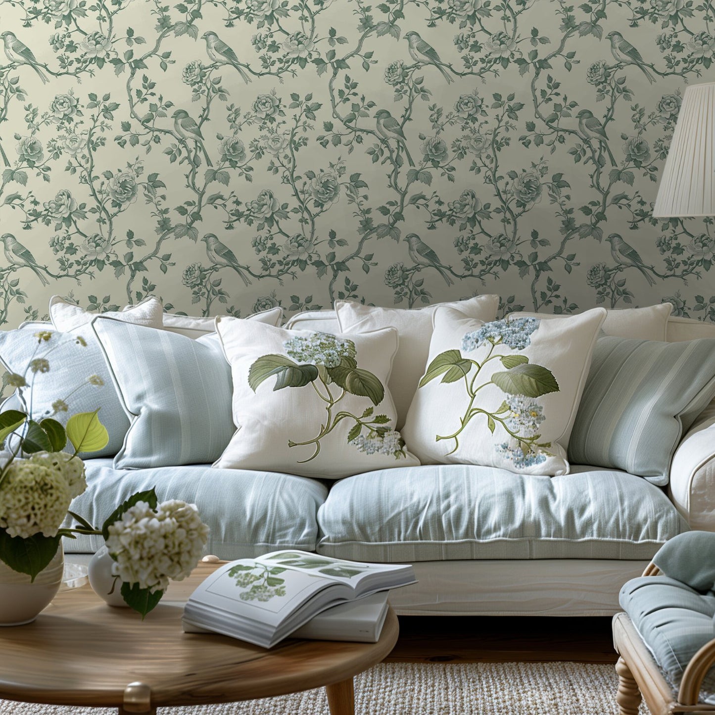 Oona Wallpaper - Painted Paper