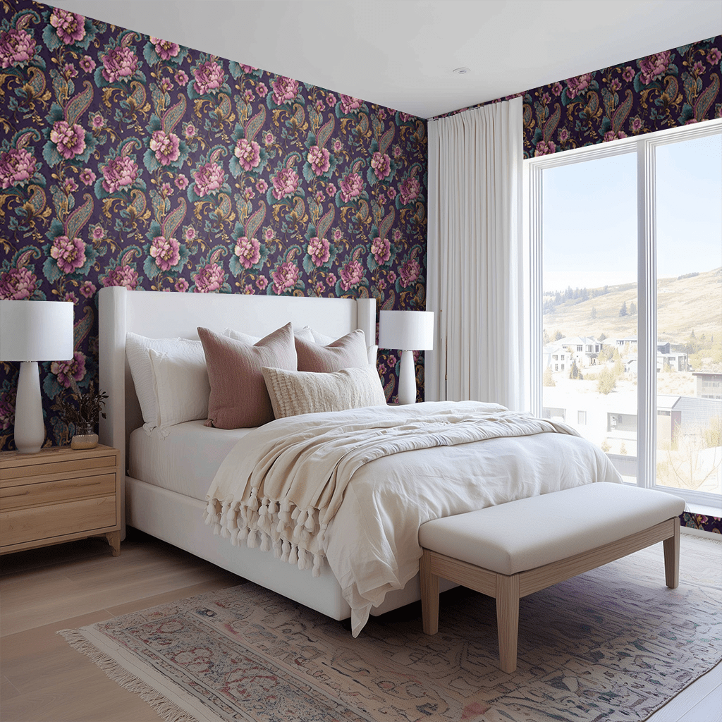 Opal Bloom Wallpaper - Painted Paper