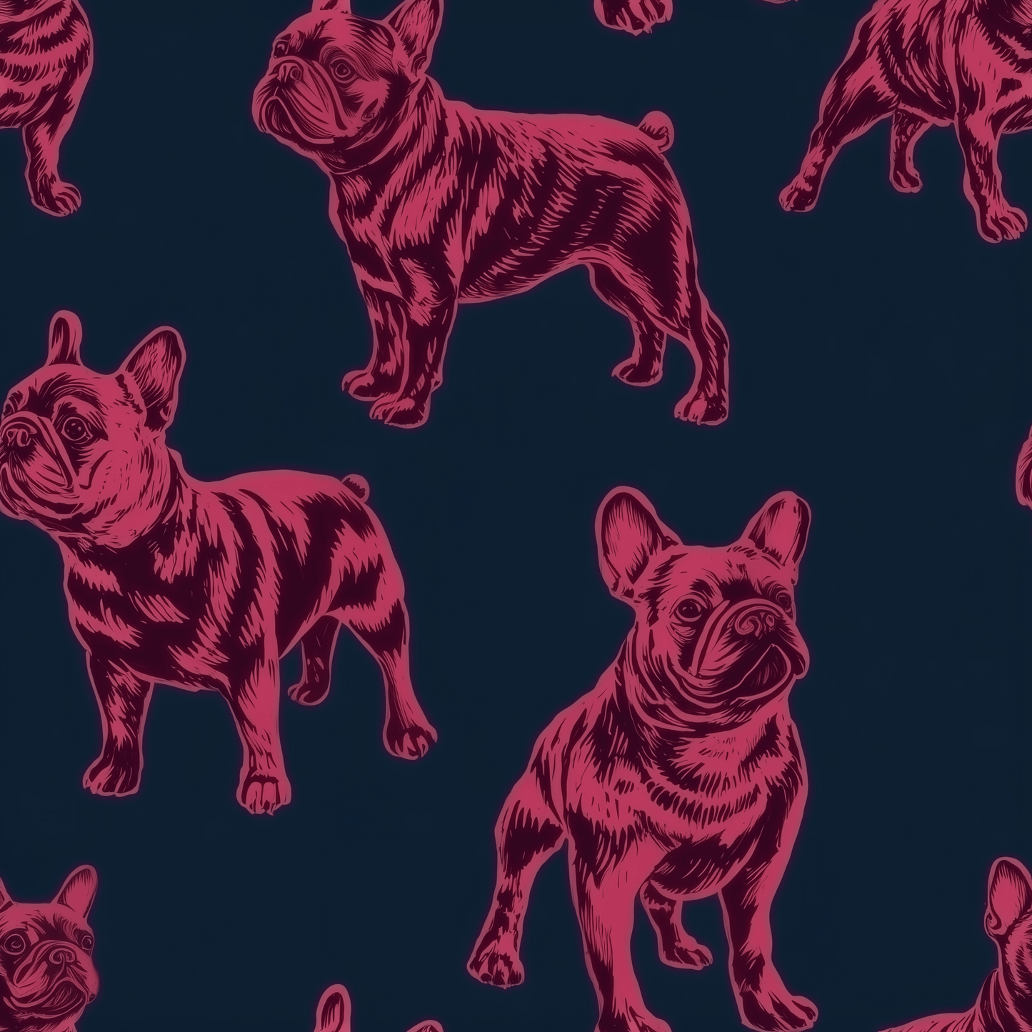 Pardon My Frenchie Wallpaper - Painted Paper