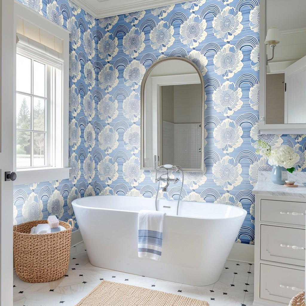Petal Arches Wallpaper - Painted Paper