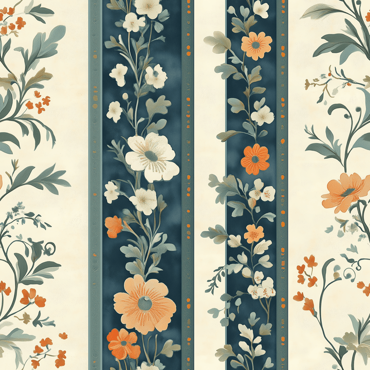 Regal Wildflower Wallpaper - Painted Paper