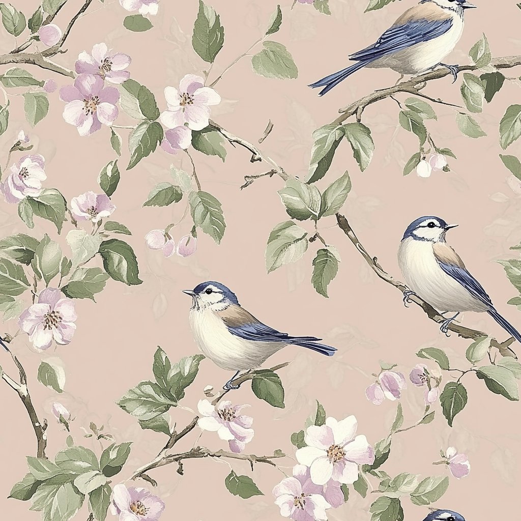 Robin's Bloom - Painted Paper
