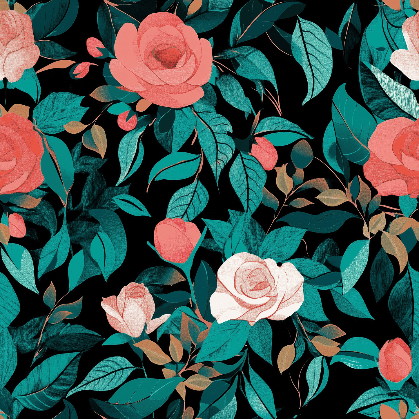 Rosewood Jungle Wallpaper - Painted Paper