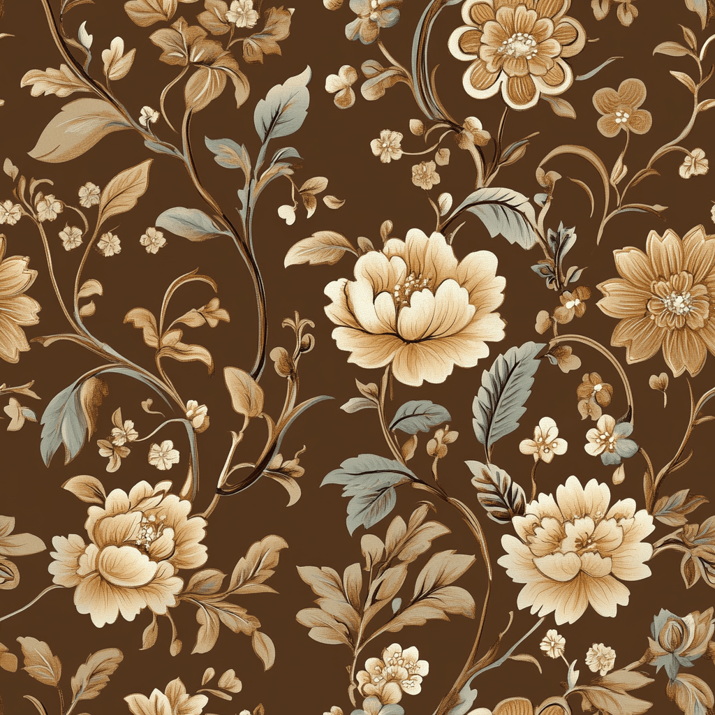 Russet Garden Wallpaper - Painted Paper