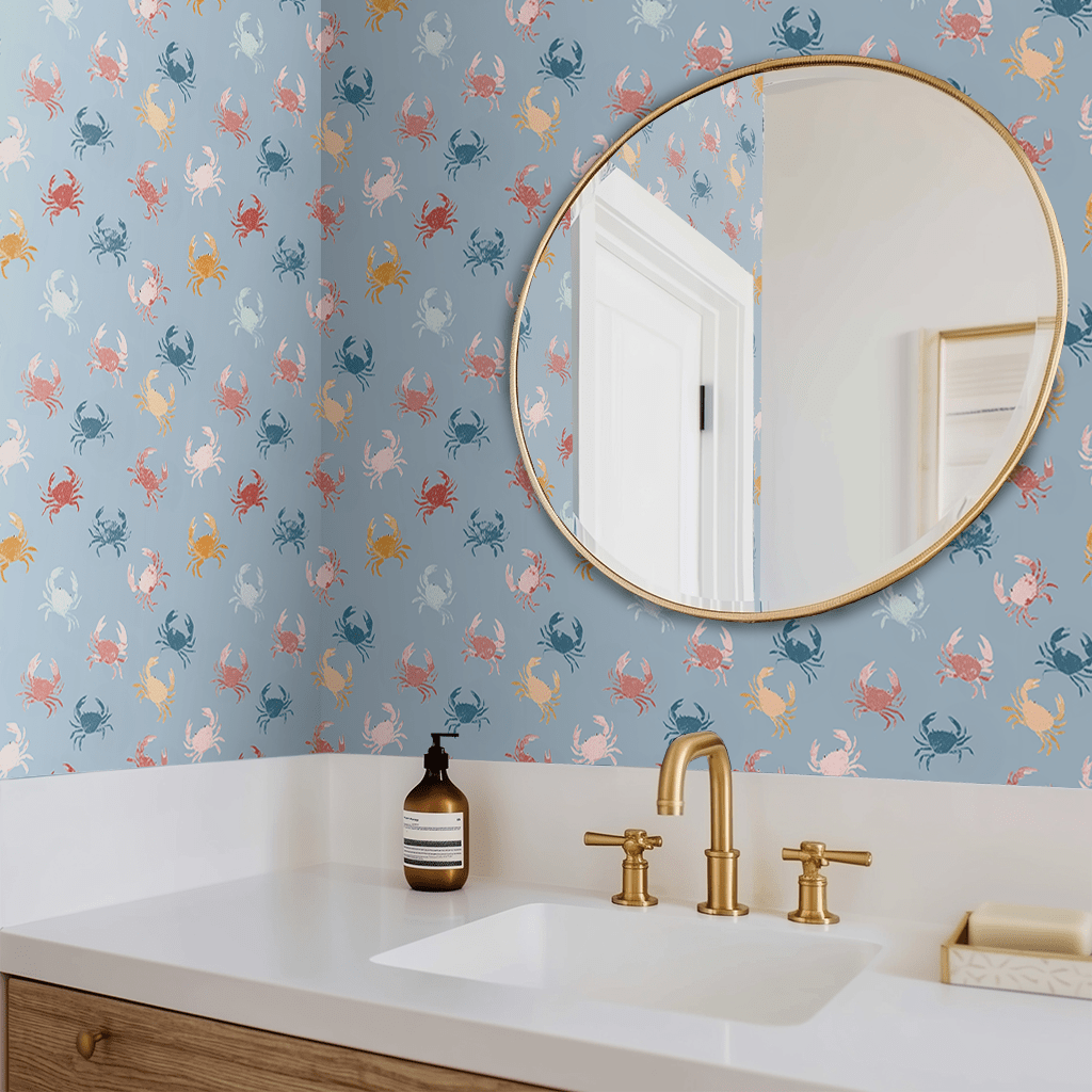 Saltwater Crawl Wallpaper - Painted Paper