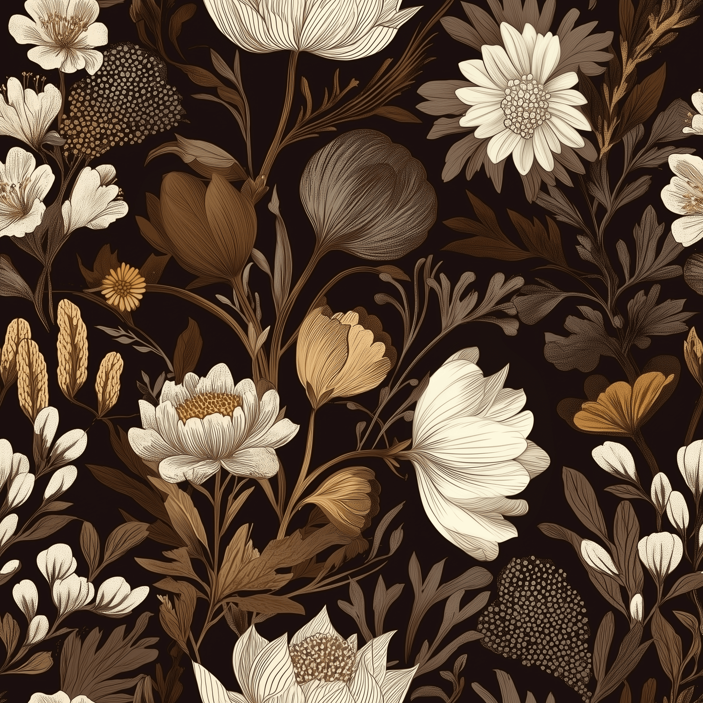 Sepia Sonata Wallpaper - Painted Paper