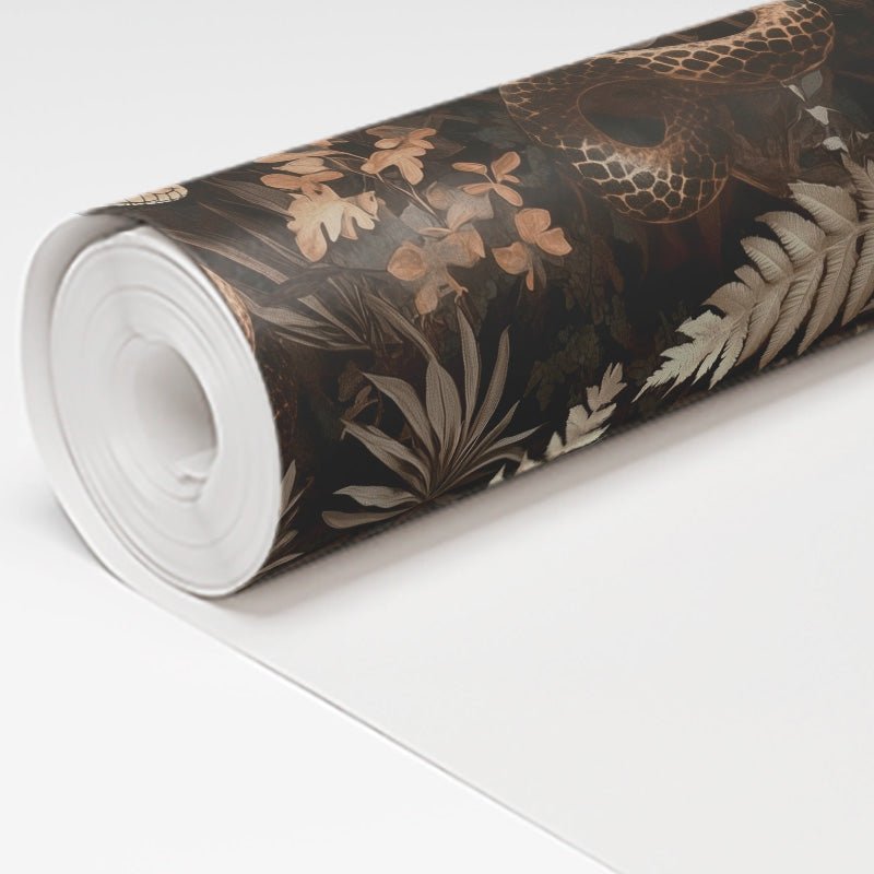 Serpent & Fern Wallpaper - Painted Paper