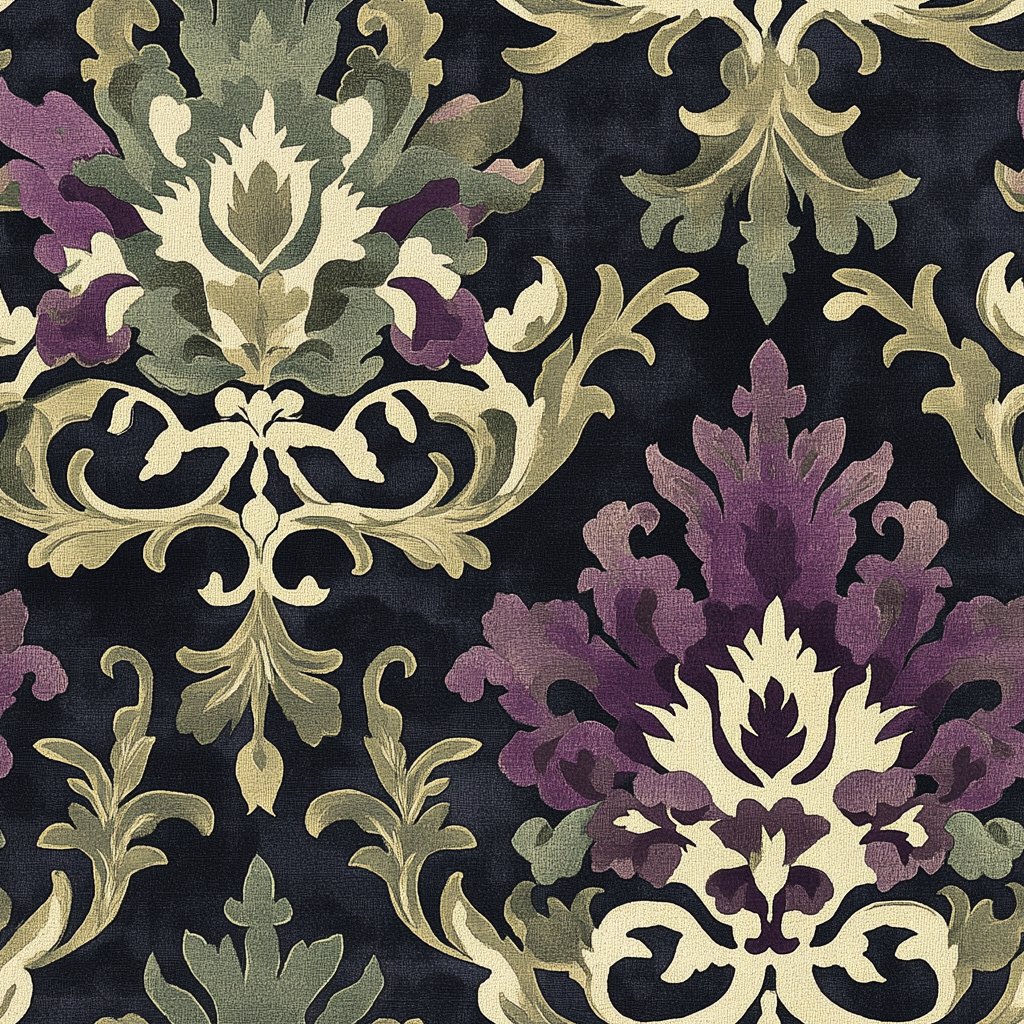 Shadow Damask - Painted Paper