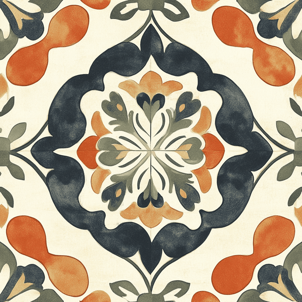 Sienna Crest Wallpaper - Painted Paper