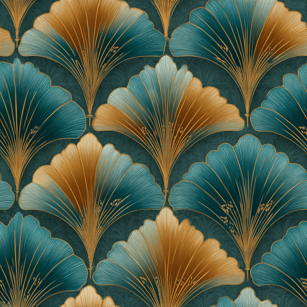 Sovereign Fan Wallpaper - Painted Paper