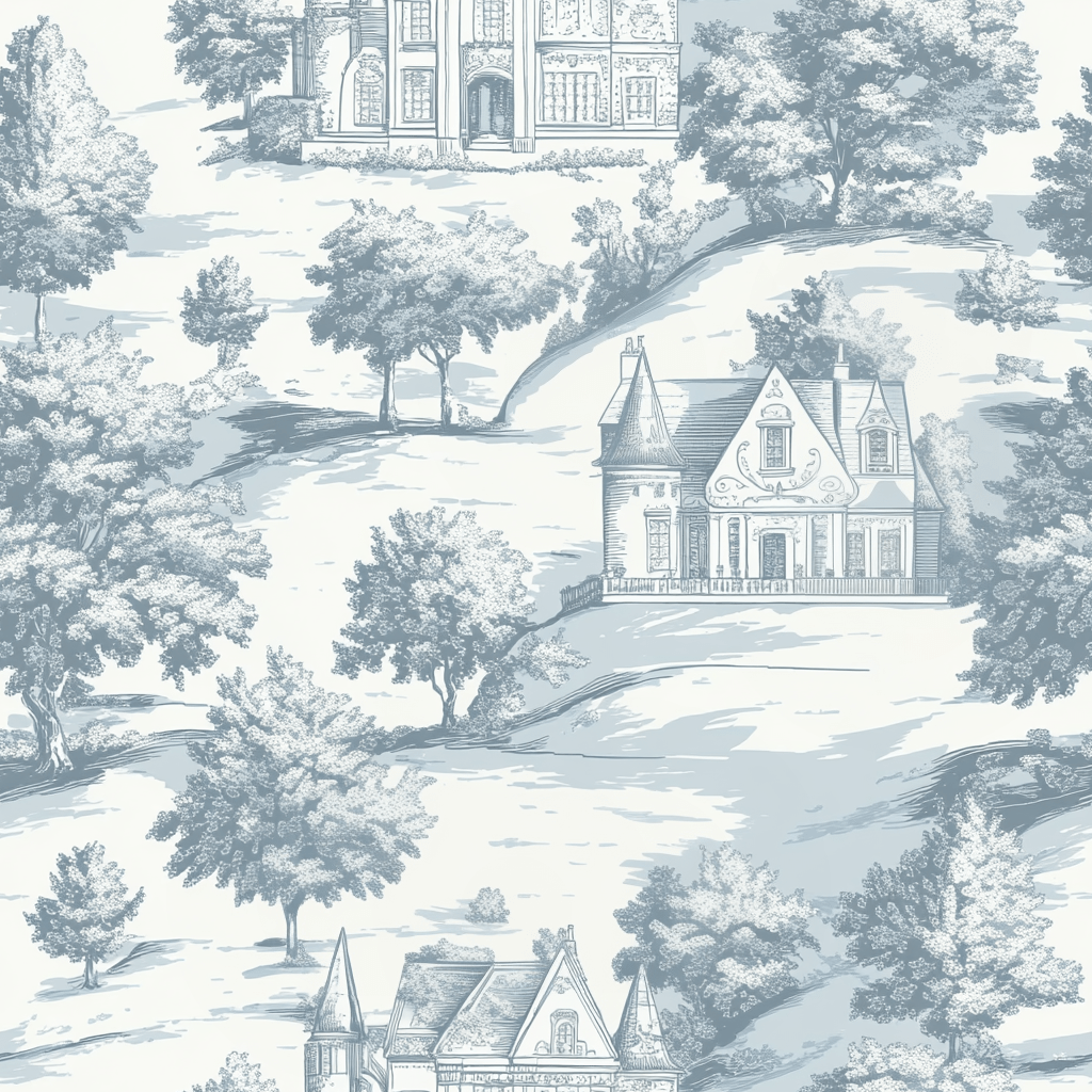 Storybook Hill Wallpaper - Painted Paper