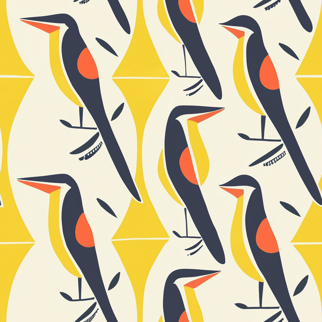 The Aviary Wallpaper - Painted Paper