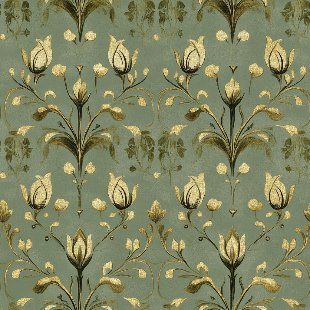 Tulip Whimsy - Painted Paper