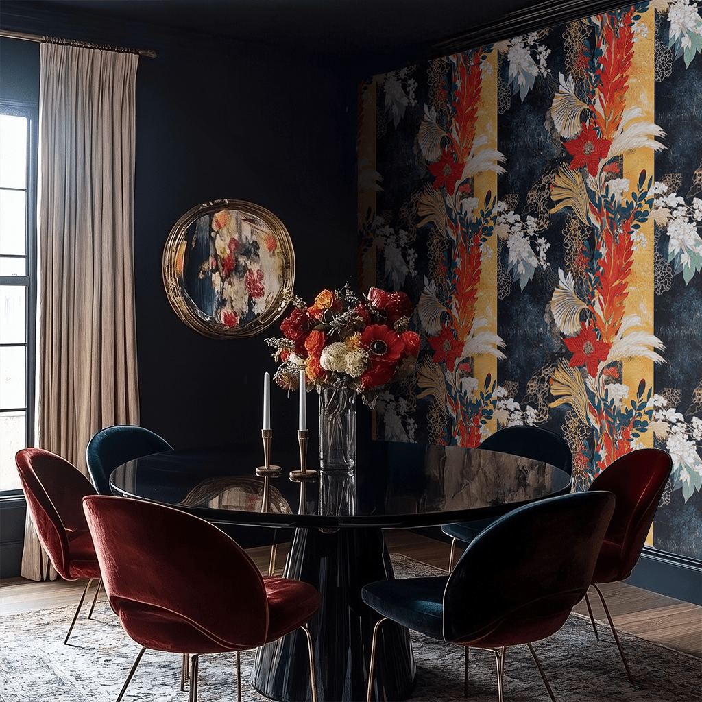 Vermilion Wallpaper - Painted Paper