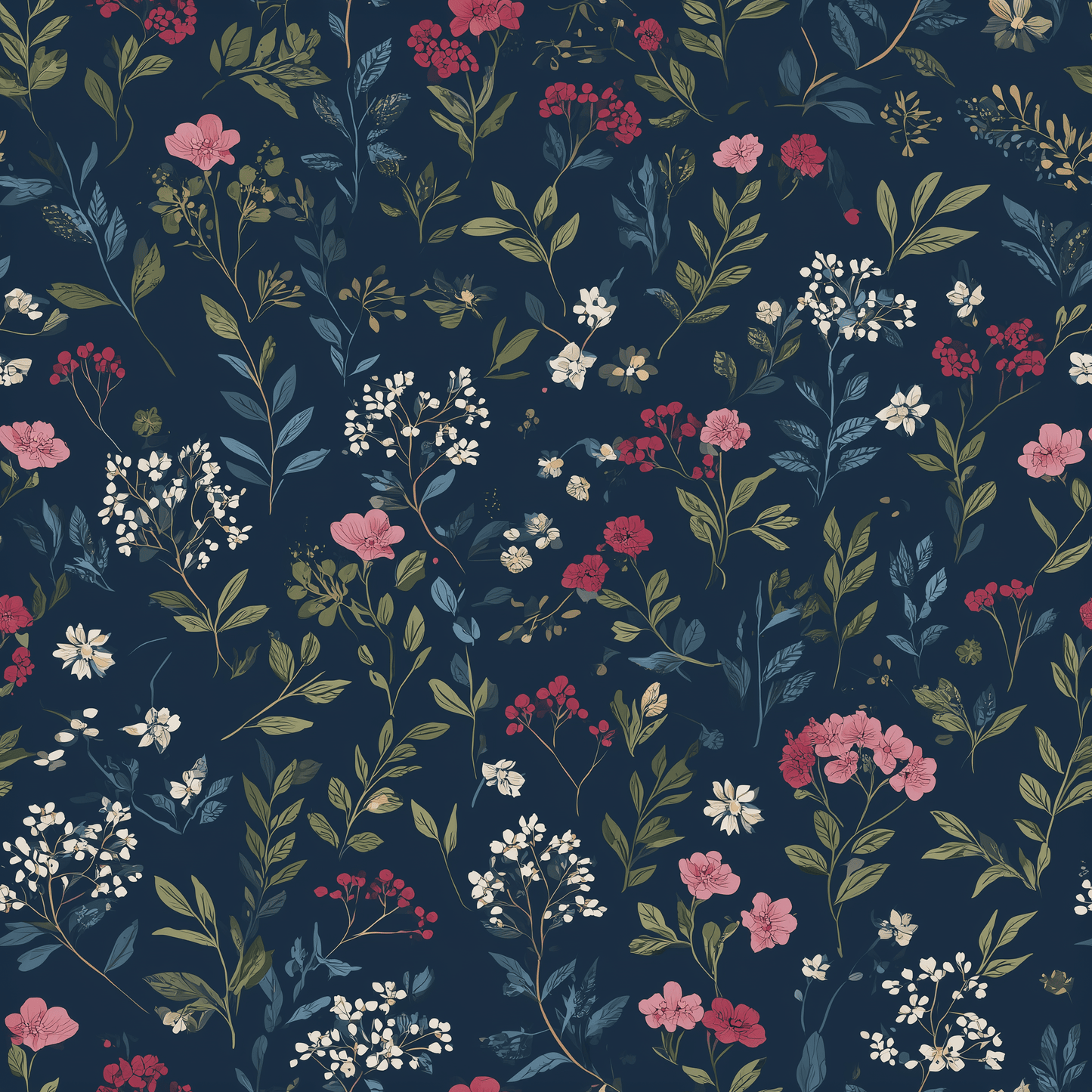 Wilding Bloom Wallpaper - Painted Paper