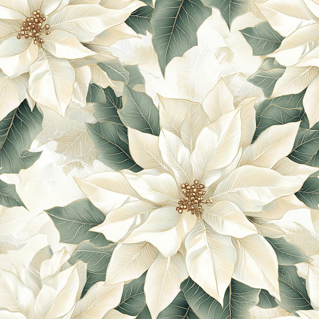 Winter Bloom - Painted Paper
