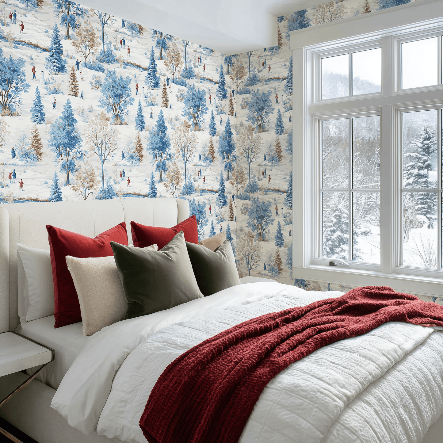 Winter Stroll Wallpaper - Painted Paper