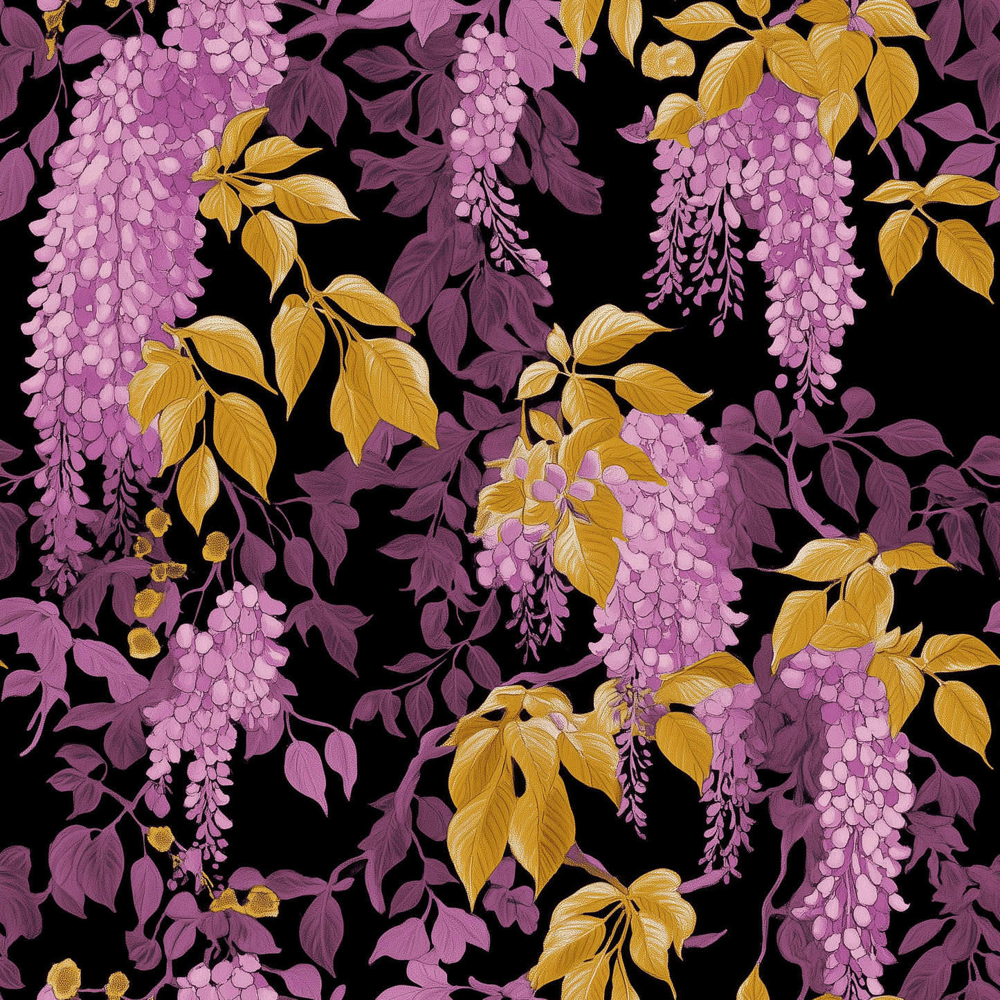 Wisteria Spell Wallpaper - Painted Paper