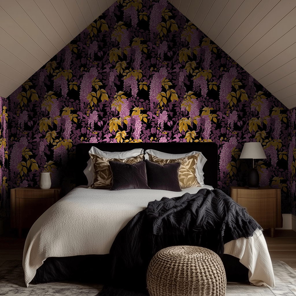 Wisteria Spell Wallpaper - Painted Paper