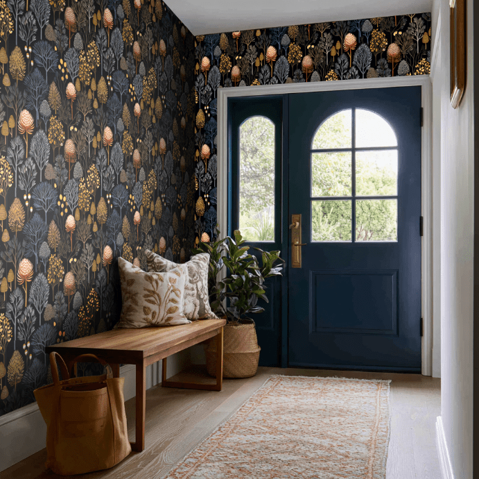 Wren Wallpaper - Painted Paper