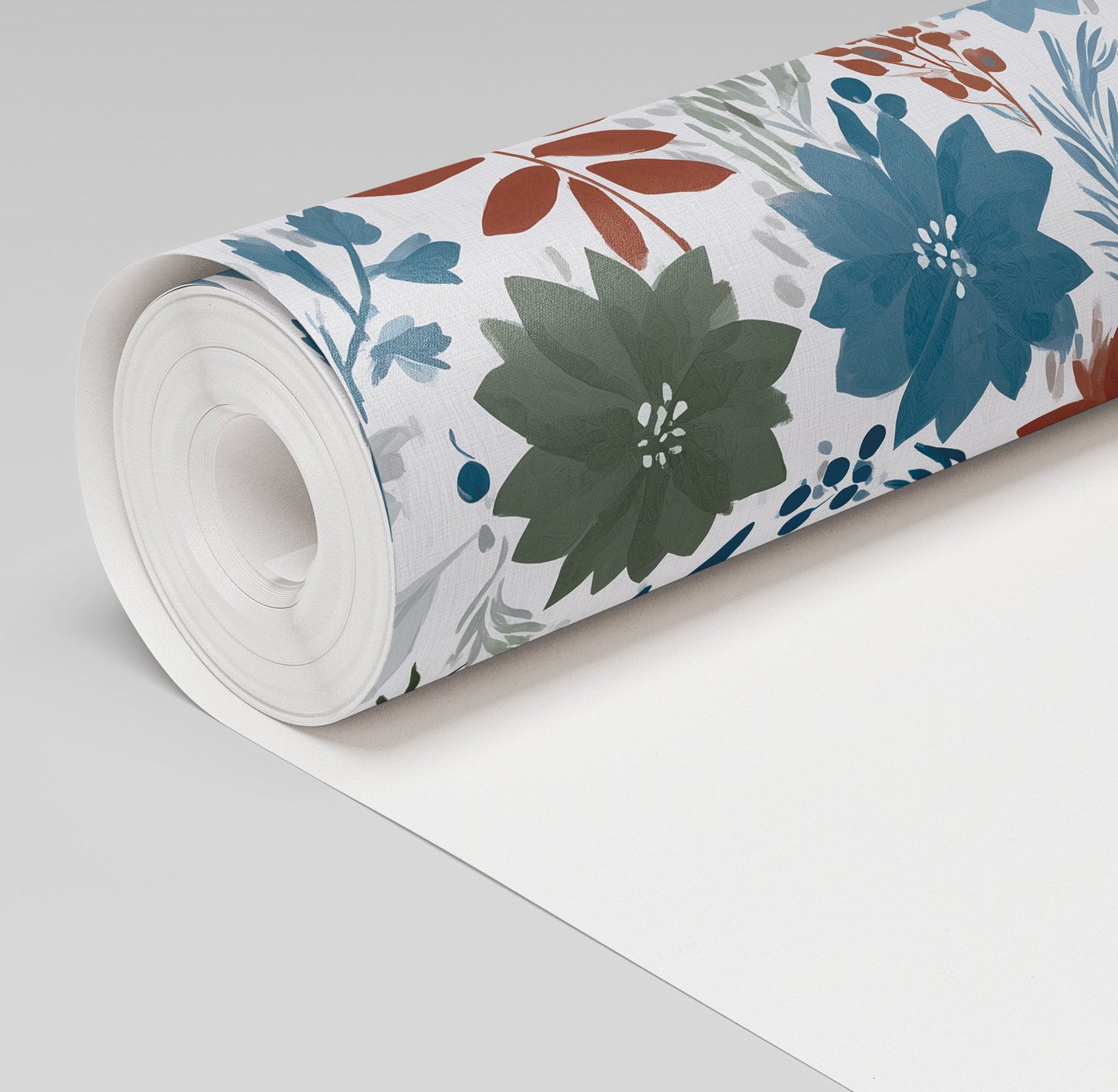 Yuletide Blooms Wallpaper - Painted Paper