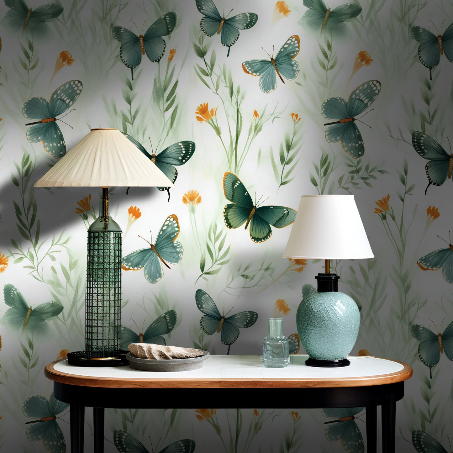 Arabella Butterfly Wallpaper - Painted Paper
