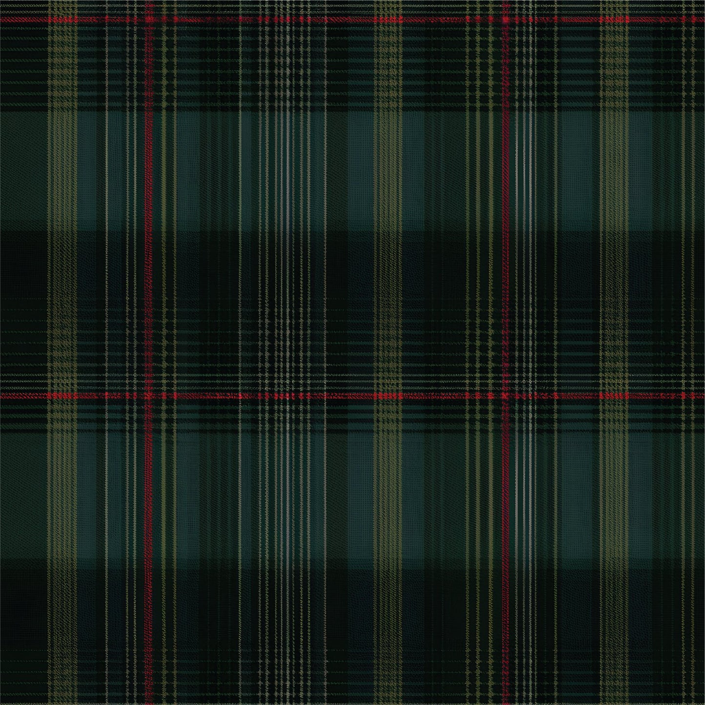 Classic Green Tartan Wallpaper - Painted Paper