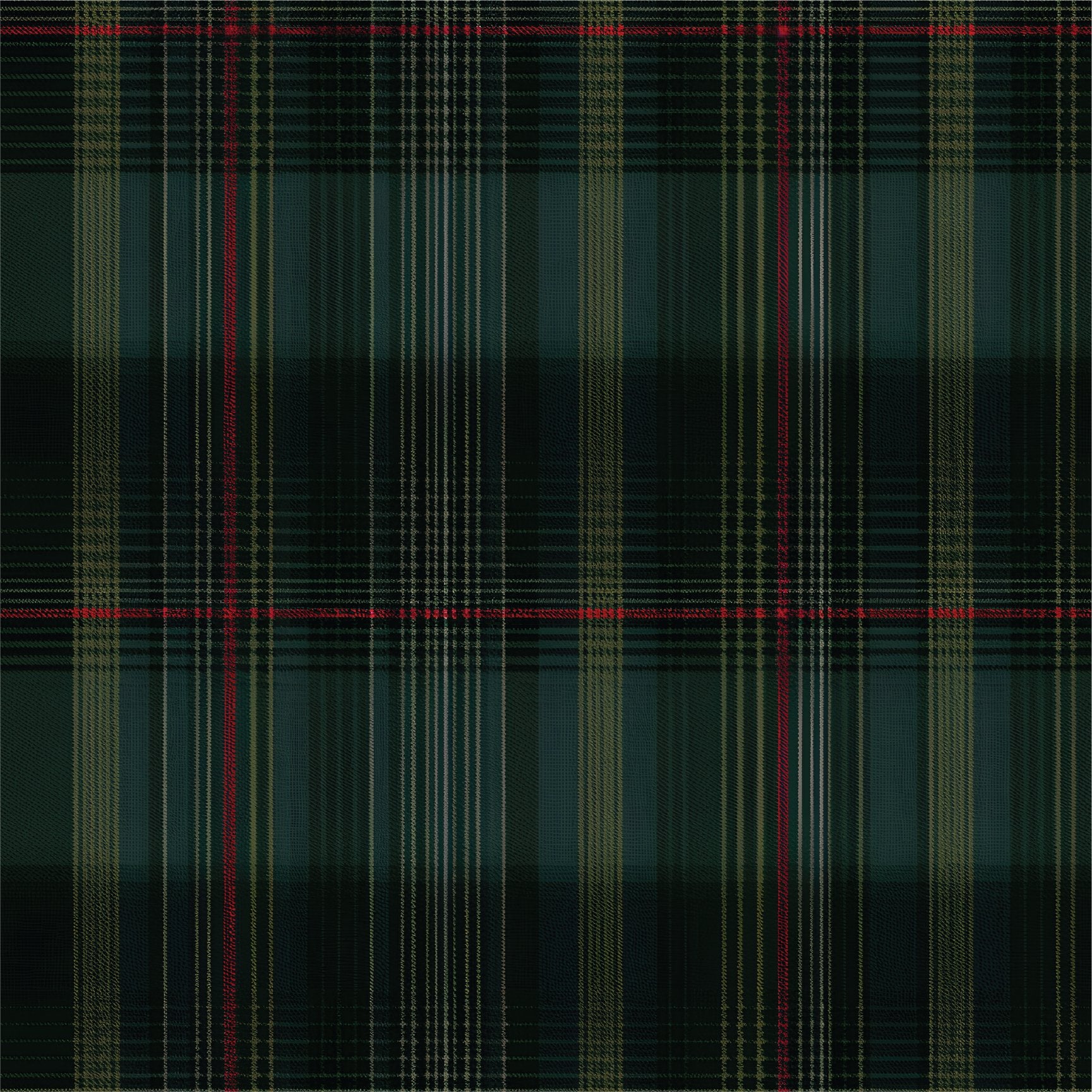 Classic Green Tartan Wallpaper - Painted Paper