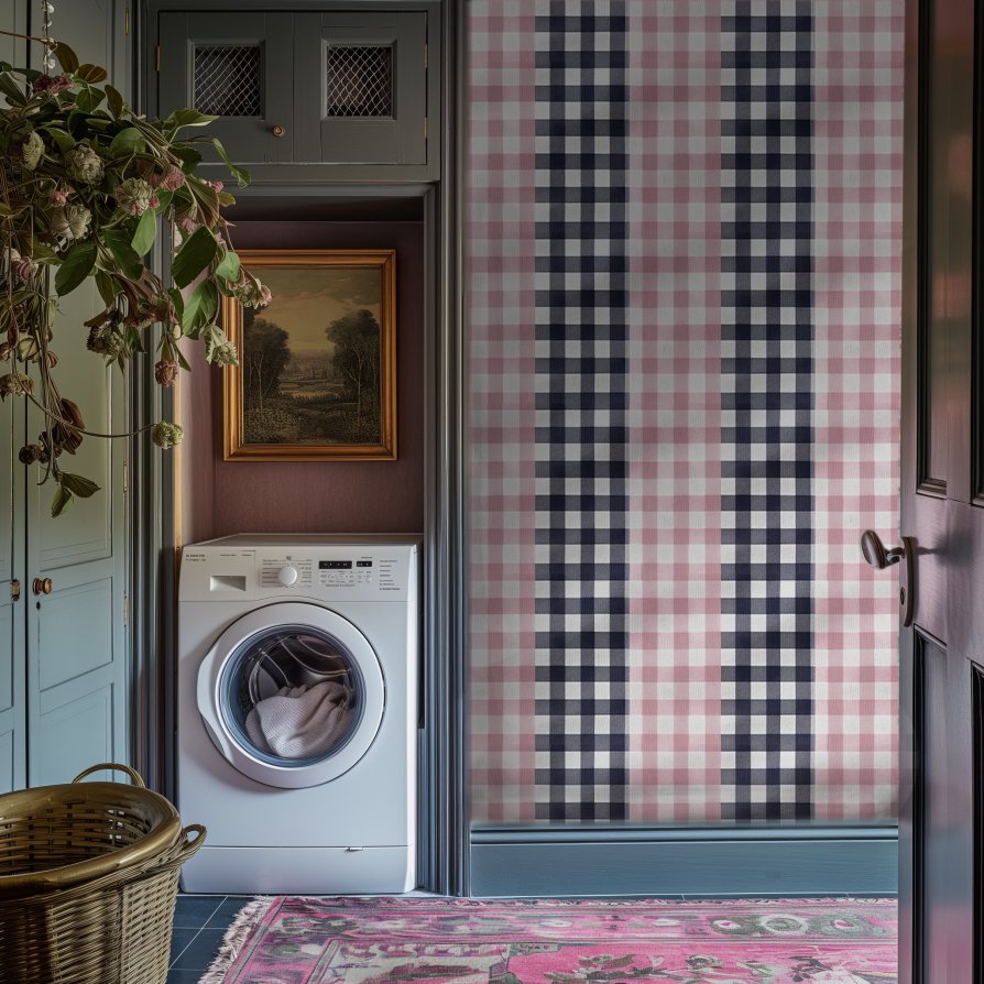 Evelyn Gingham Wallpaper - Painted Paper