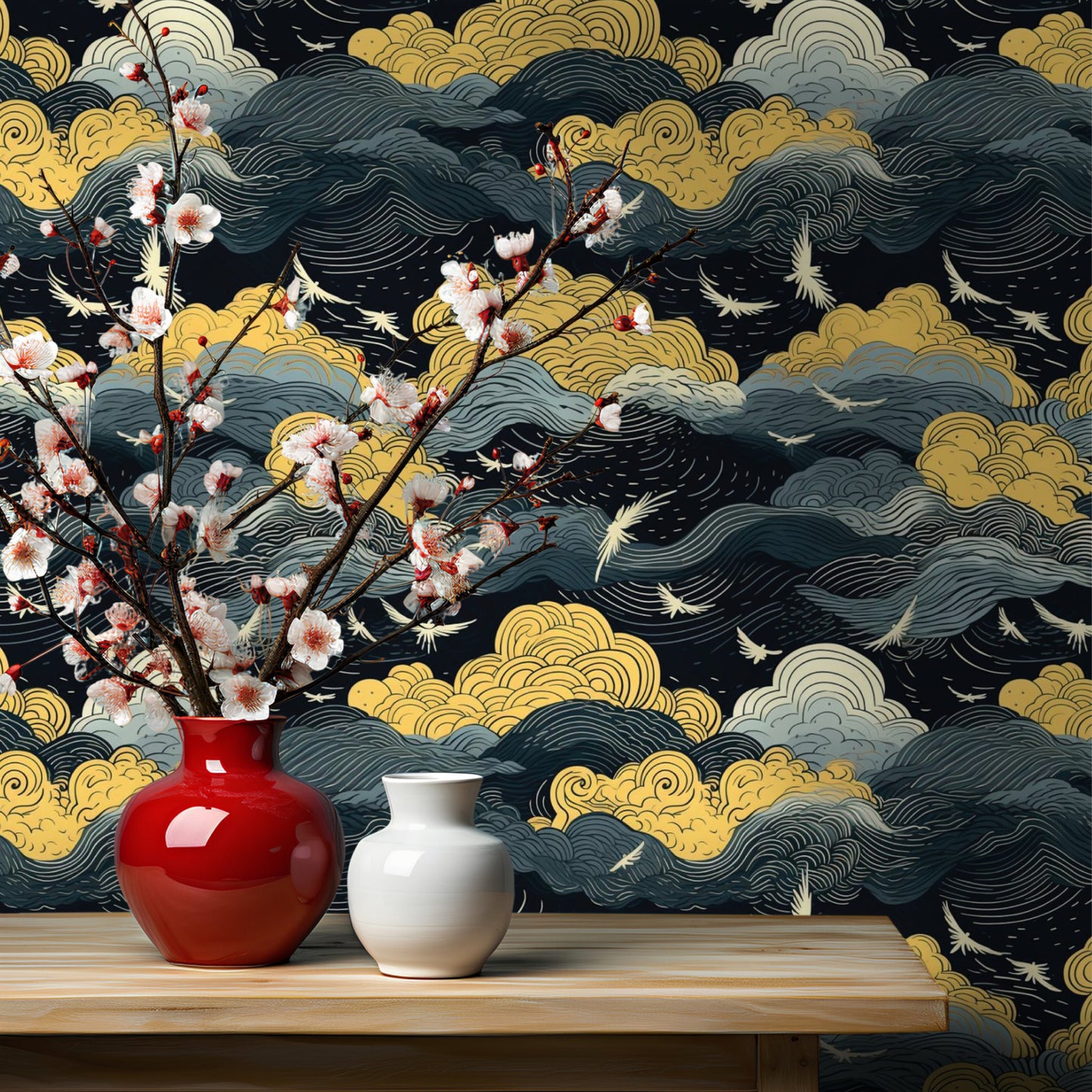Golden Twilight Wallpaper - Painted Paper