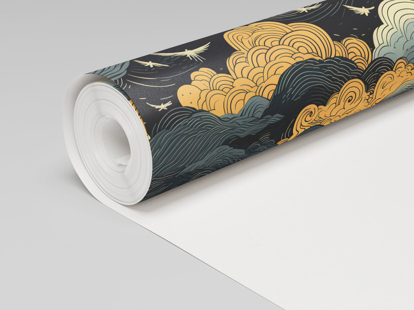 Golden Twilight Wallpaper - Painted Paper