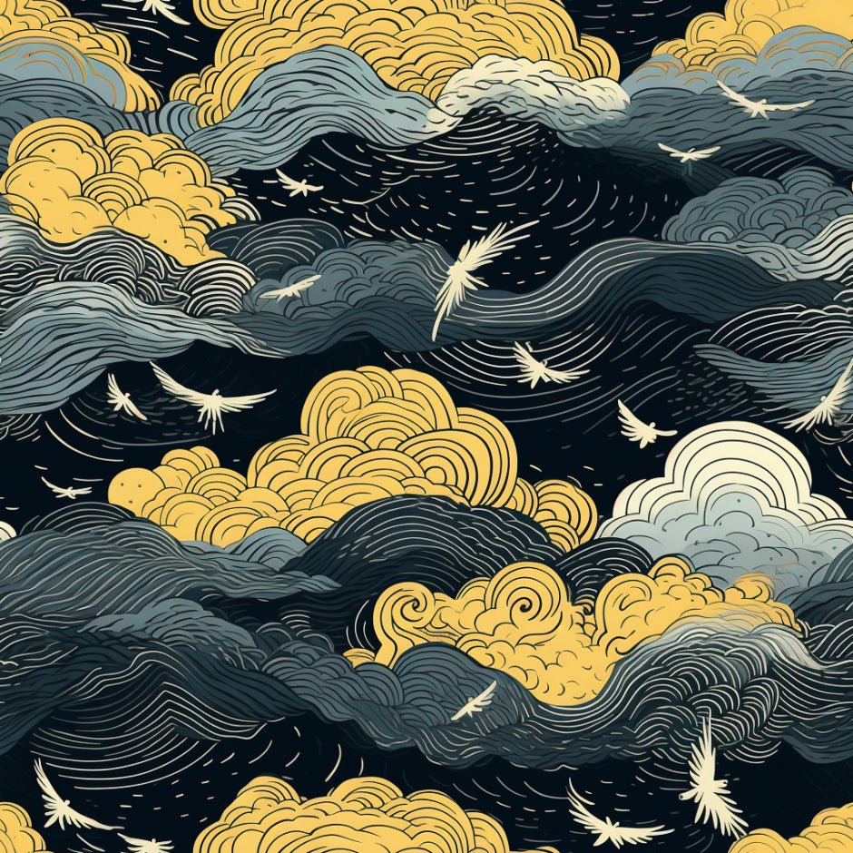 Golden Twilight Wallpaper - Painted Paper