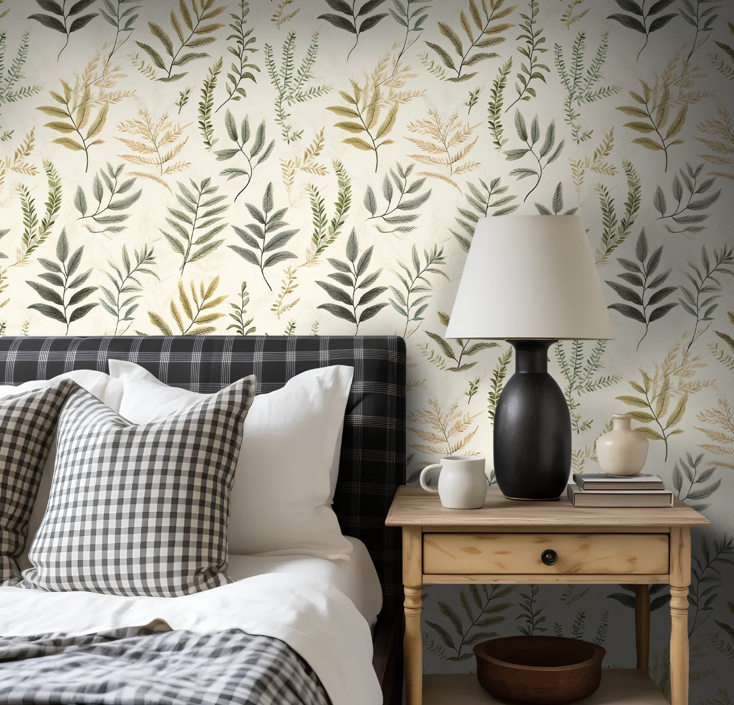 Laurel Fern Wallpaper - Painted Paper