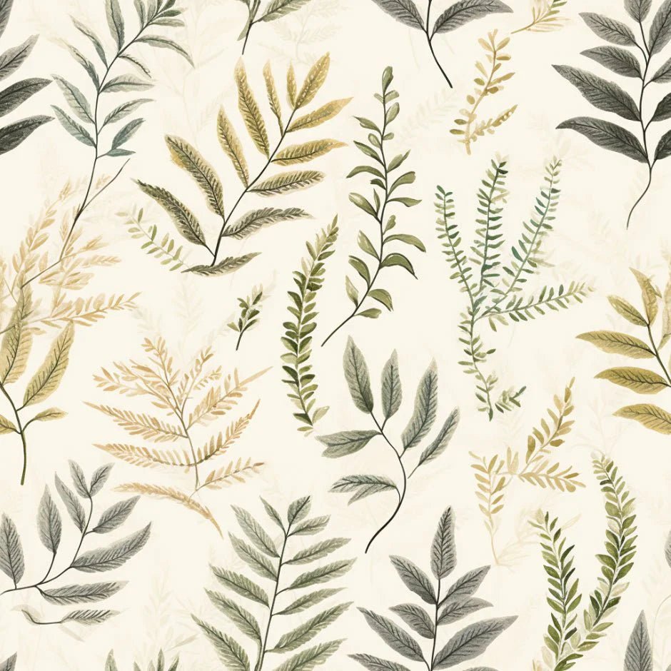 Laurel Fern Wallpaper - Painted Paper