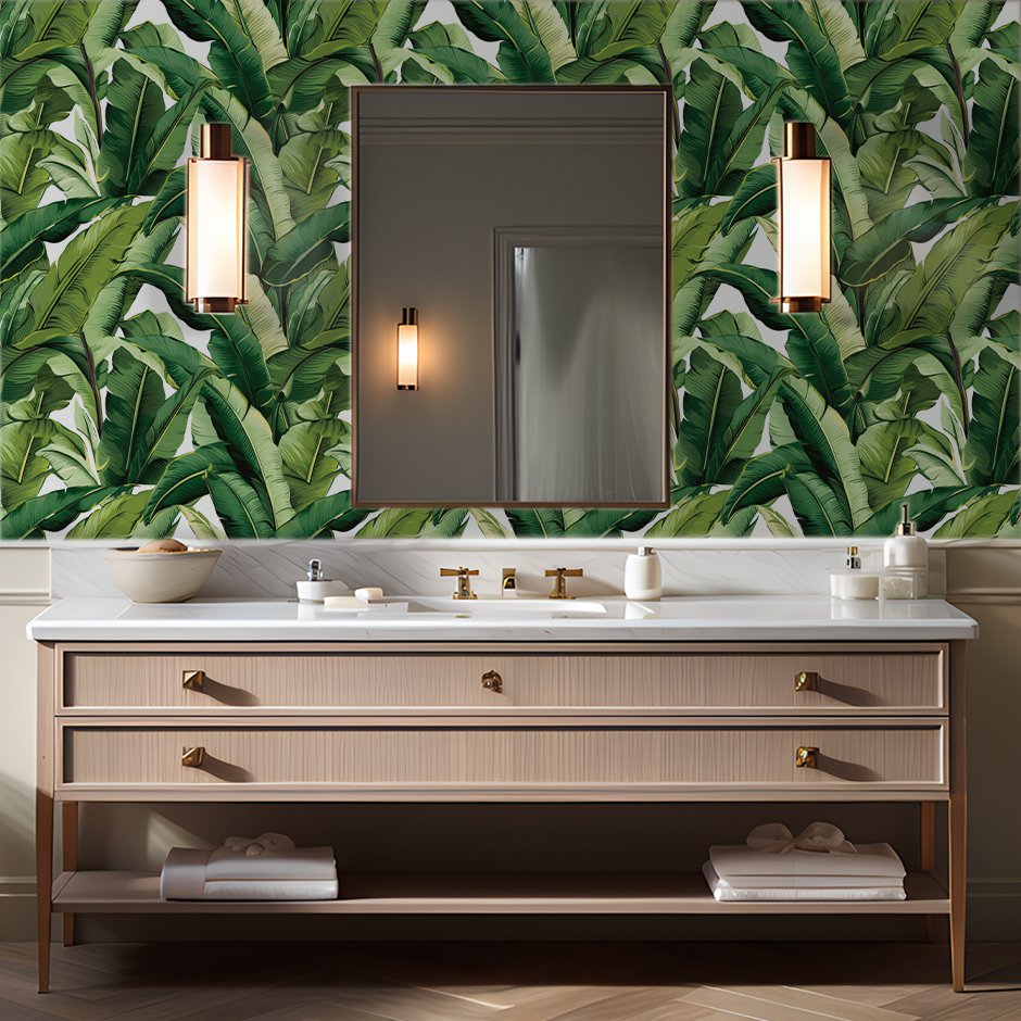 Lilya Tropical Wallpaper - Painted Paper