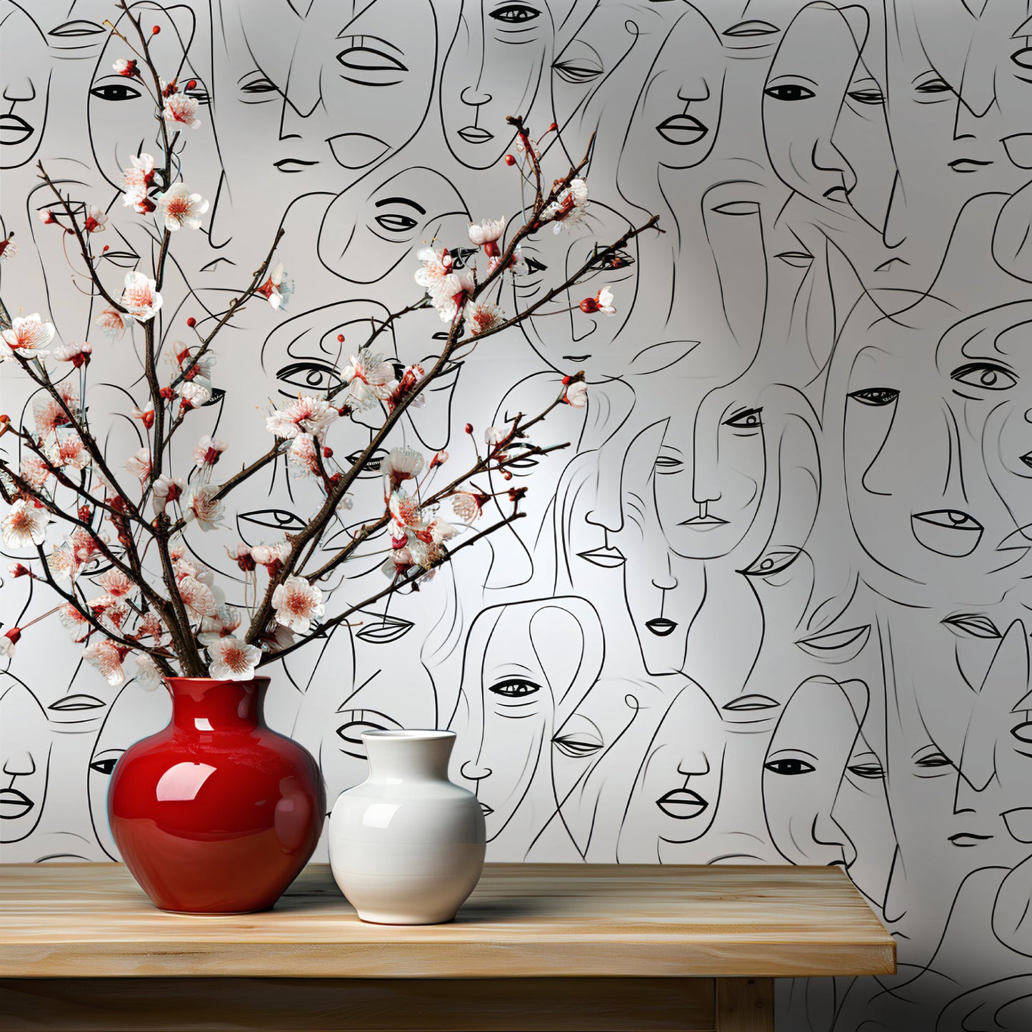 Mia Modern Wallpaper - Painted Paper