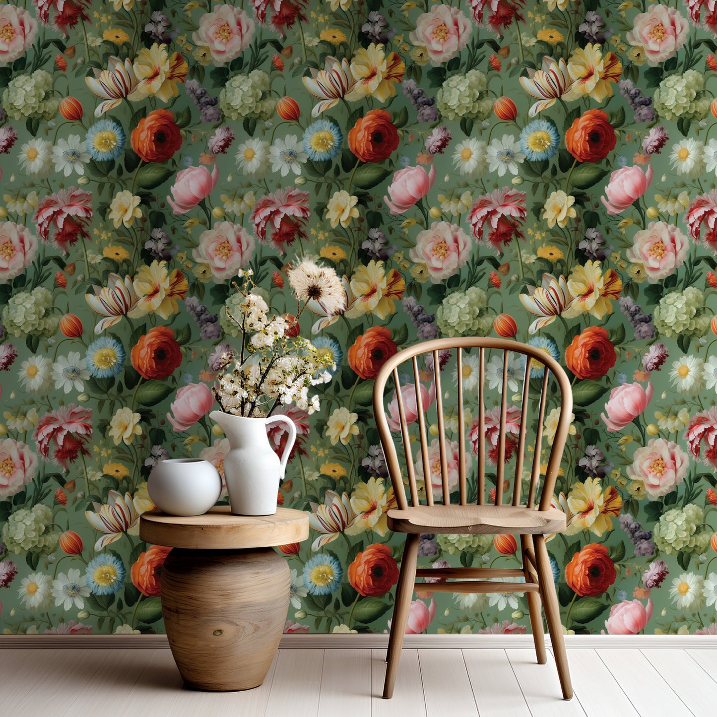 Romilly Floral Wallpaper - Painted Paper