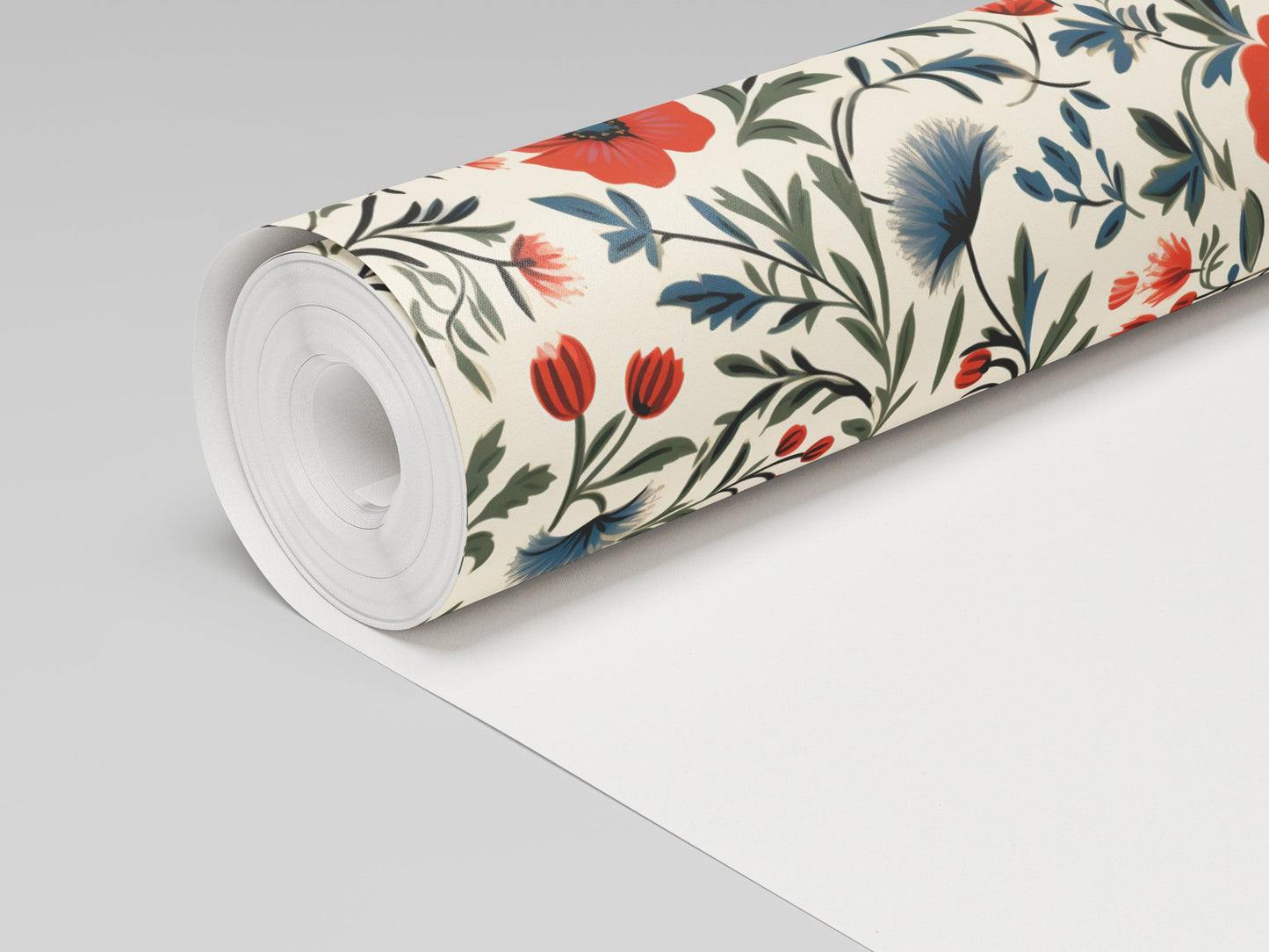 Shiloh Floral Wallpaper - Painted Paper