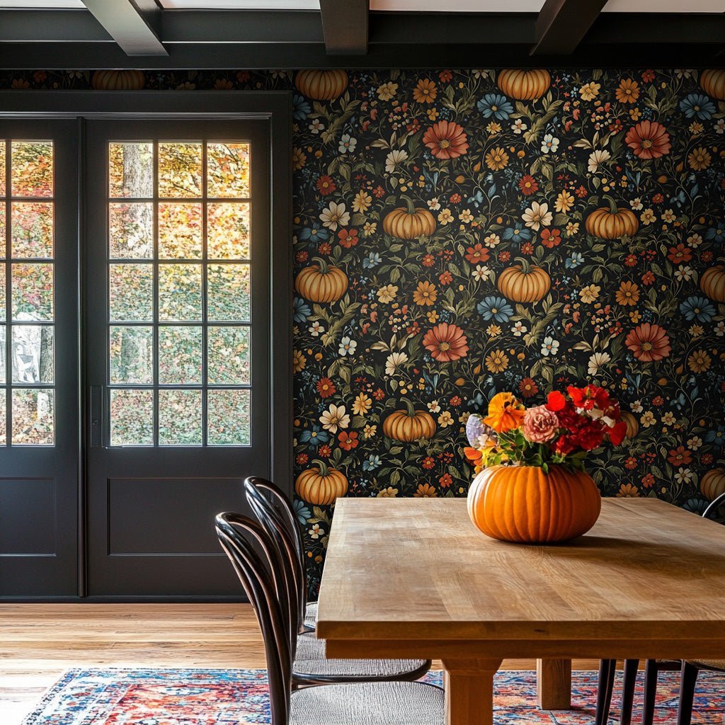 Autumn Wallpaper: Fiery Foliage Capturing Fall's Warm Embrace - Painted Paper