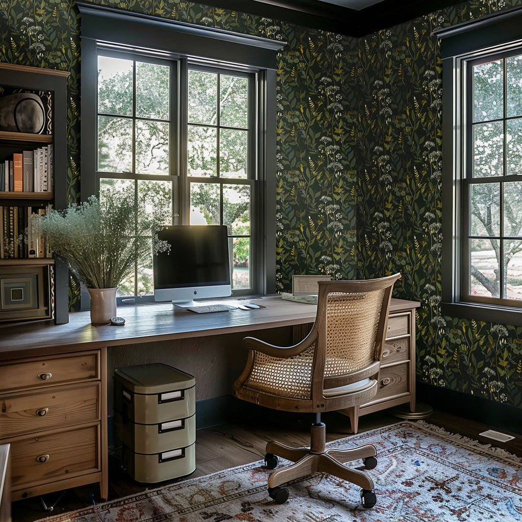 Fern Wallpaper: Lush Greenery Evoking Forest Mysteries - Painted Paper