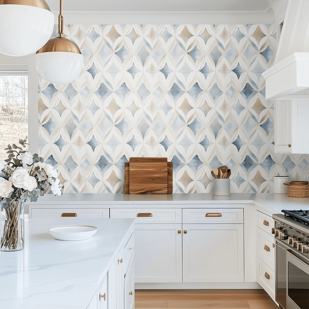 Geometric Wallpaper: Sharp Lines and Bold Shapes Redefining Walls This Season - Painted Paper
