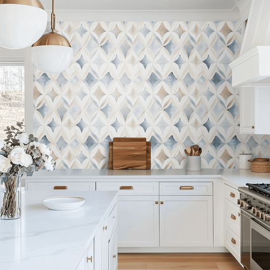 Geometric Wallpaper: Sharp Lines and Bold Shapes Redefining Walls This Season - Painted Paper
